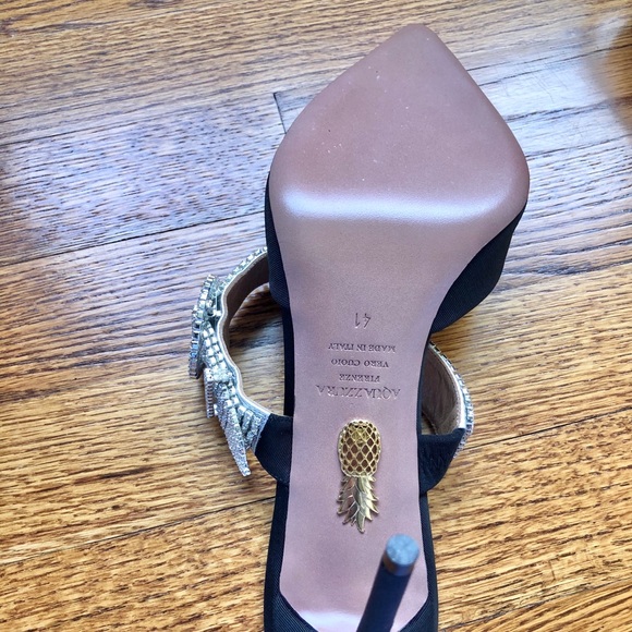 SOLD -Like new Aquazurra Chain Reaction Mules - Picture 9 of 16